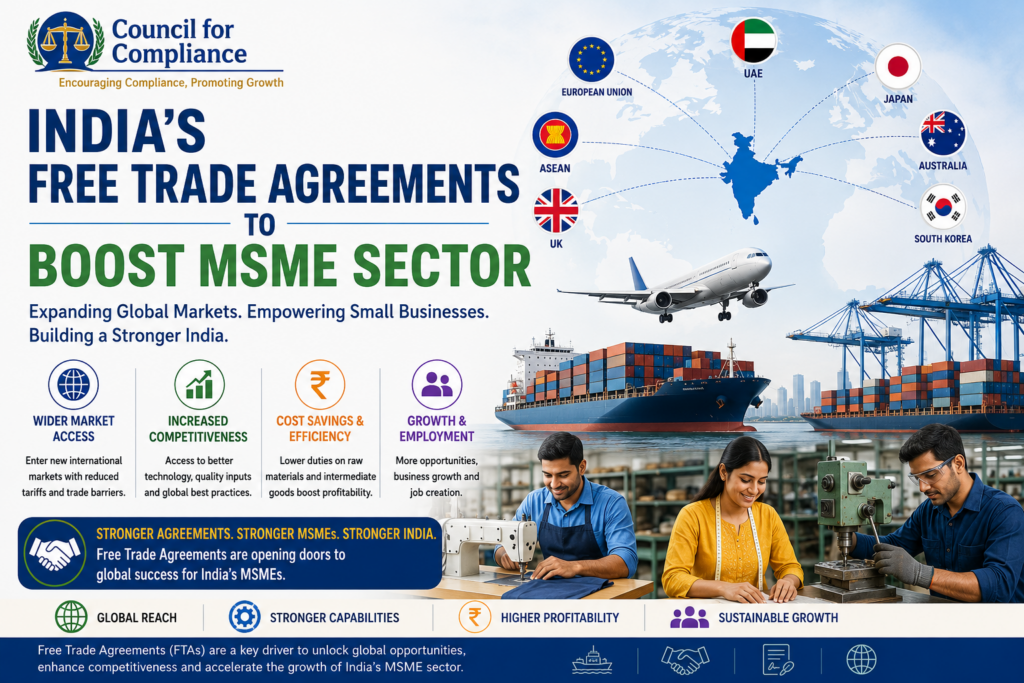 India's Free Trade Agreements to Boost MSME Sector