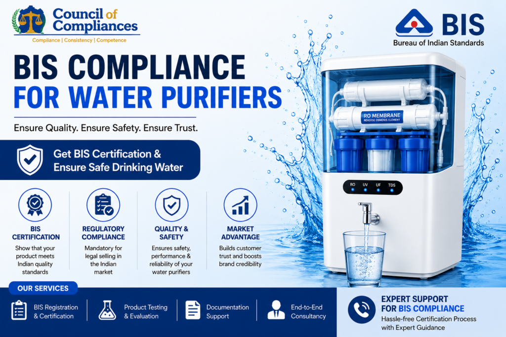 BIS Compliance for Water Purifiers