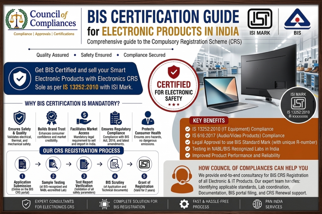 BIS Certification for Electronic Products in India