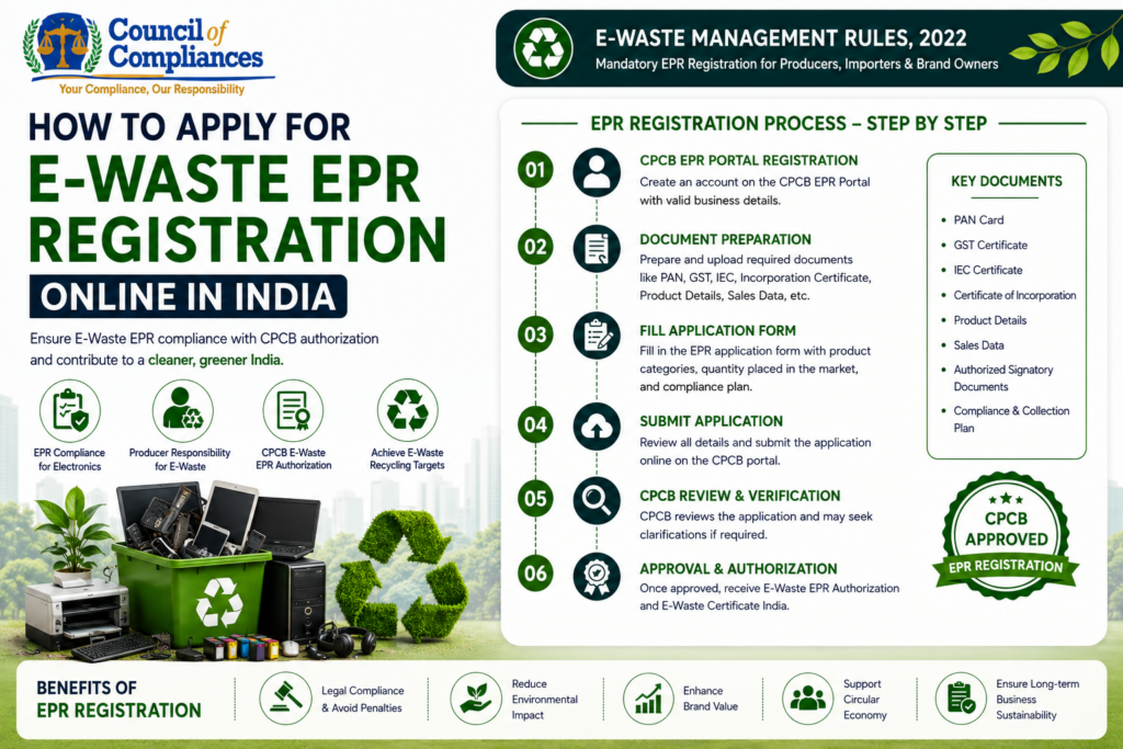 How to Apply for E-Waste EPR Registration Online in India