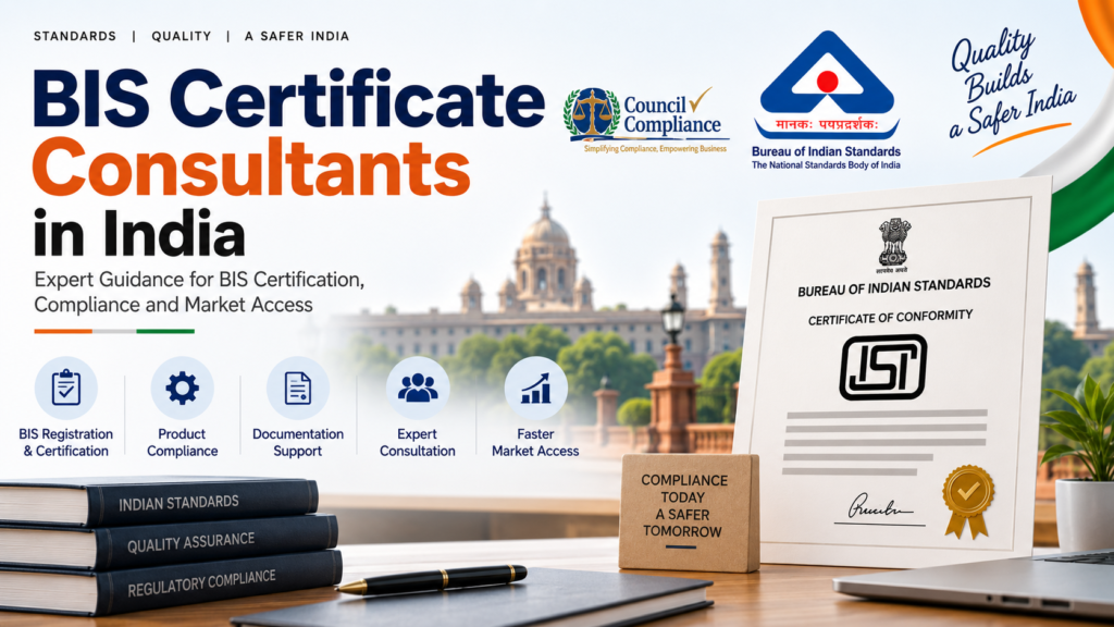 BIS Certificate Consultants in India