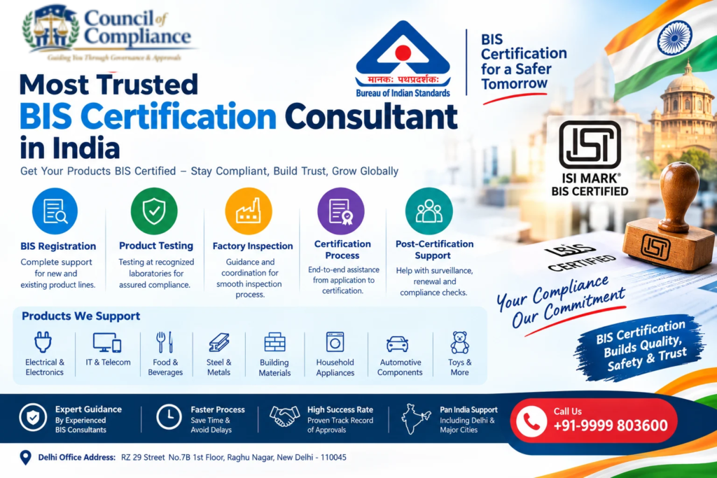 Most Trusted BIS Certification Consultant in India