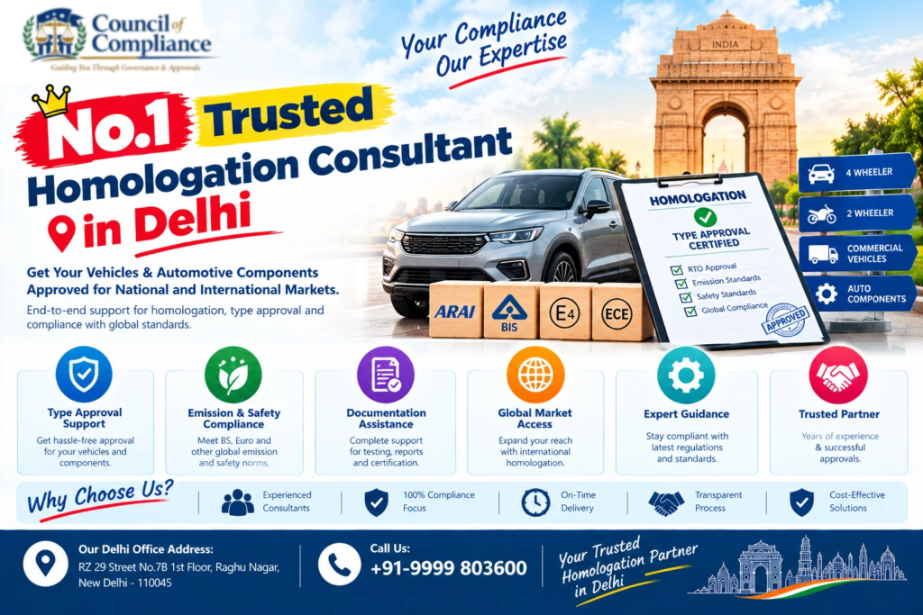 No.1 Trusted Homologation Consultant in Delhi