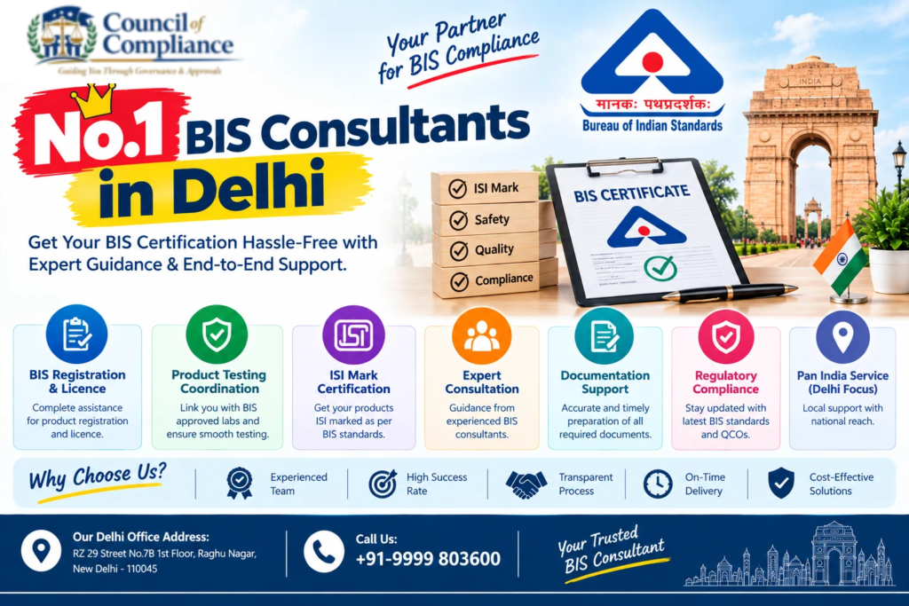 No.1 BIS Consultants in Delhi